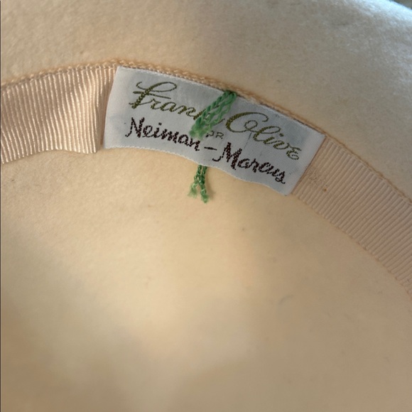 Vintage Frank olive wool felt hat